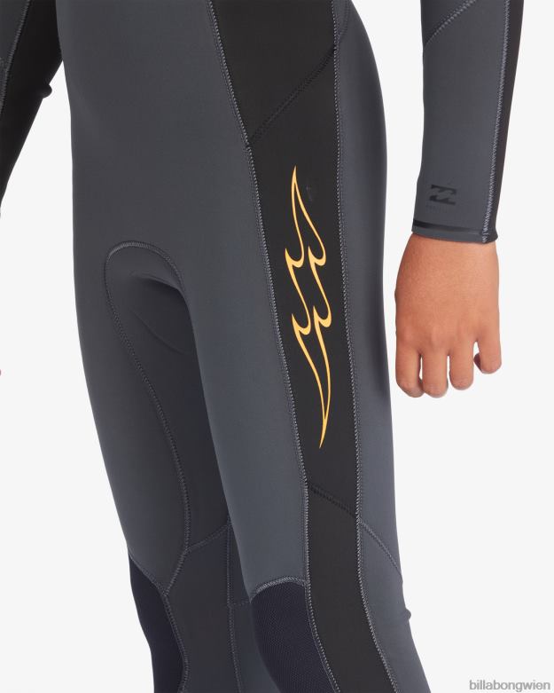 Billabong Clothing 00V681000 | Billabong 4/3-Neoprenanzug mit absolutem Brustreißverschluss Graphit Jungs