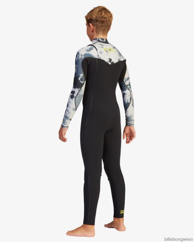 Billabong Clothing 00V681093 | Billabong 4/3 Ofenkomplett-Neoprenanzug mit Brustreißverschluss Pro Batik Jungs