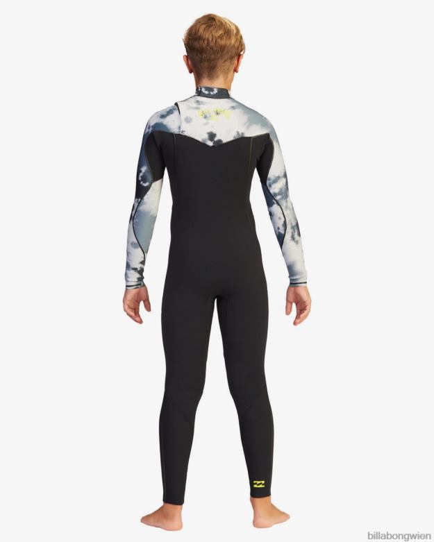 Billabong Clothing 00V681093 | Billabong 4/3 Ofenkomplett-Neoprenanzug mit Brustreißverschluss Pro Batik Jungs
