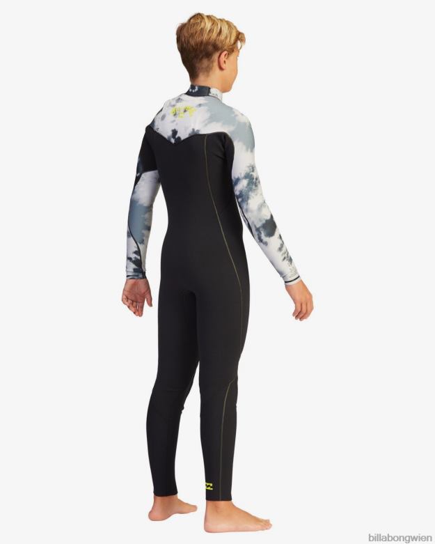 Billabong Clothing 00V681093 | Billabong 4/3 Ofenkomplett-Neoprenanzug mit Brustreißverschluss Pro Batik Jungs
