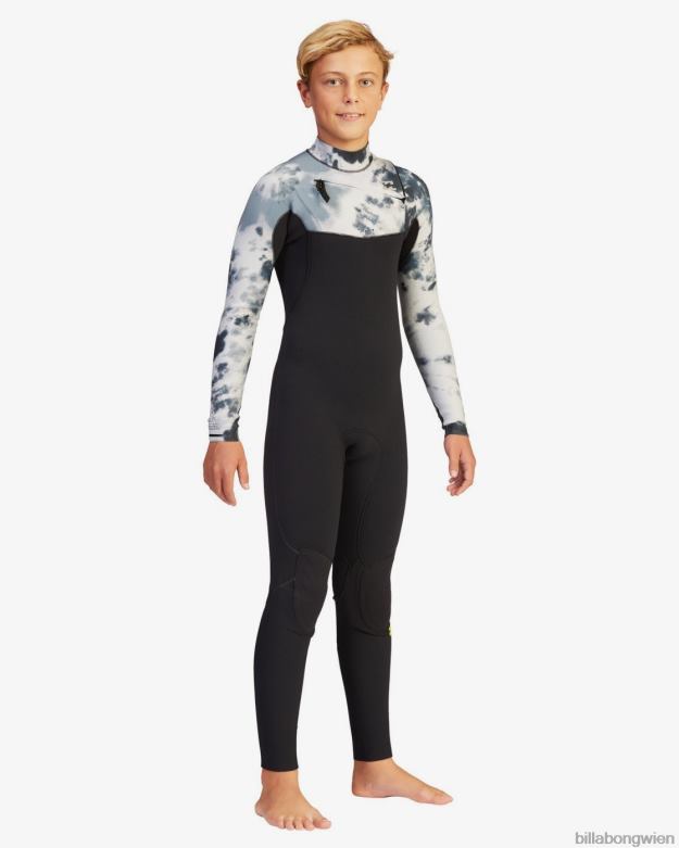 Billabong Clothing 00V681093 | Billabong 4/3 Ofenkomplett-Neoprenanzug mit Brustreißverschluss Pro Batik Jungs