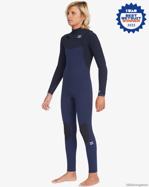 Billabong Clothing 00V681129 | Billabong 4/3 Ofenkomplett-Neoprenanzug mit Brustreißverschluss Marine Jungs