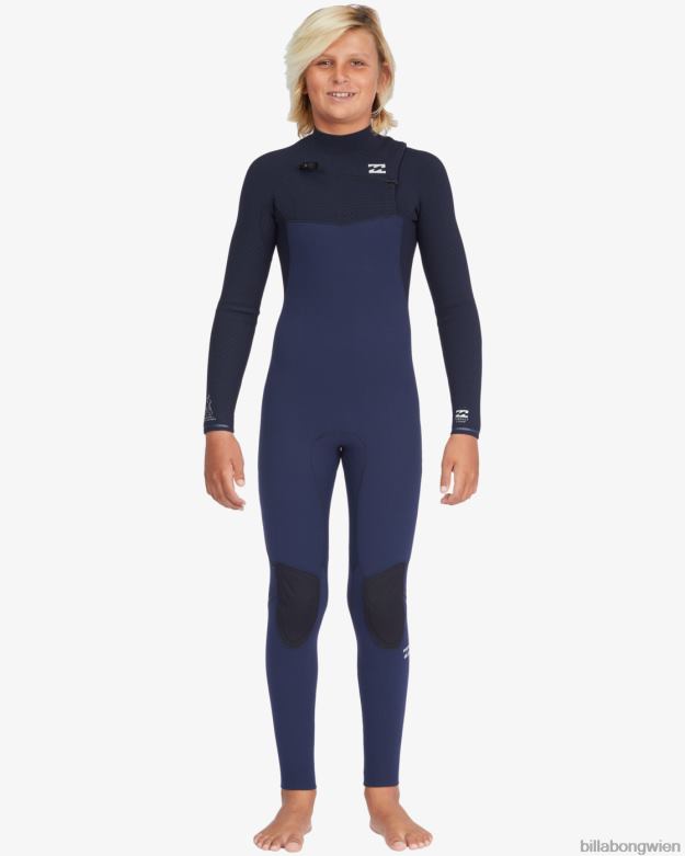 Billabong Clothing 00V681129 | Billabong 4/3 Ofenkomplett-Neoprenanzug mit Brustreißverschluss Marine Jungs