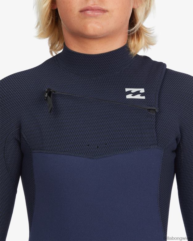 Billabong Clothing 00V681129 | Billabong 4/3 Ofenkomplett-Neoprenanzug mit Brustreißverschluss Marine Jungs