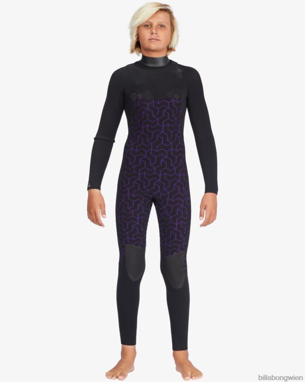 Billabong Clothing 00V681129 | Billabong 4/3 Ofenkomplett-Neoprenanzug mit Brustreißverschluss Marine Jungs