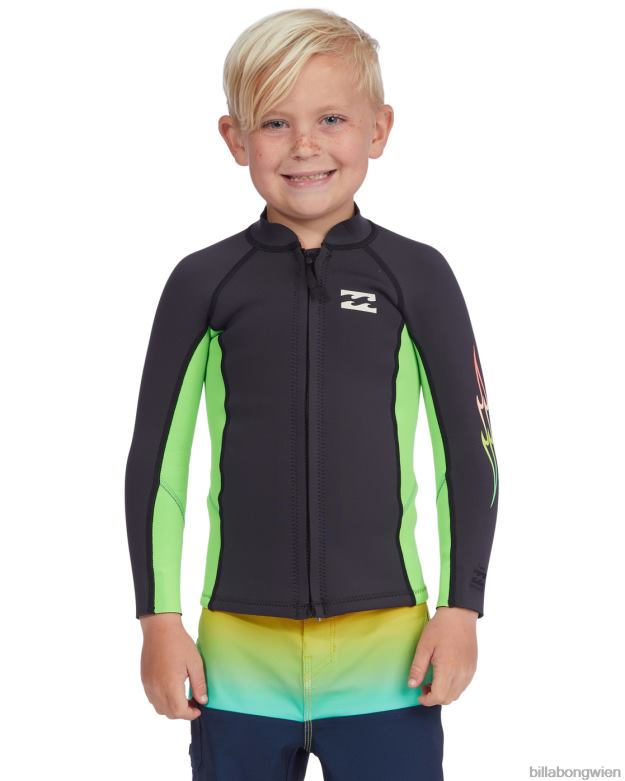 Billabong Clothing 00V681136 | Billabong (2-7) 1/1 mm absolute Neoprenanzugjacke neongrün Jungs
