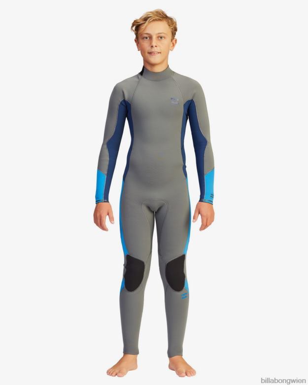 Billabong Clothing 00V681150 | Billabong 3/2 absoluter Neoprenanzug mit Reißverschluss hinten Asche Jungs