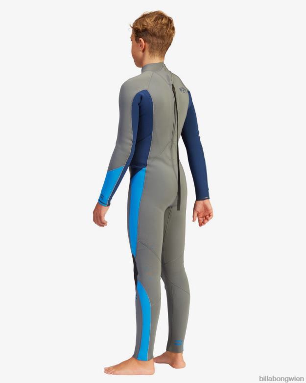 Billabong Clothing 00V681150 | Billabong 3/2 absoluter Neoprenanzug mit Reißverschluss hinten Asche Jungs