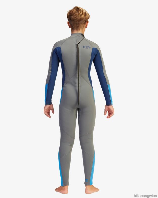 Billabong Clothing 00V681150 | Billabong 3/2 absoluter Neoprenanzug mit Reißverschluss hinten Asche Jungs