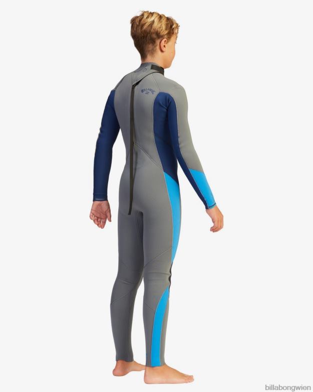 Billabong Clothing 00V681150 | Billabong 3/2 absoluter Neoprenanzug mit Reißverschluss hinten Asche Jungs
