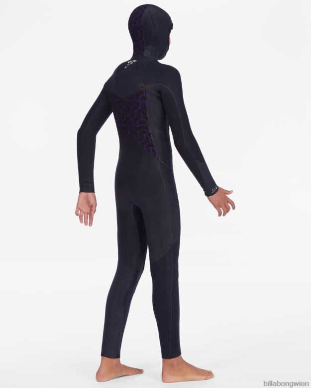 Billabong Clothing 00V68909 | Billabong Neoprenanzug mit Kapuze und 5/4-Absolutem-Brustreißverschluss Militär Jungs