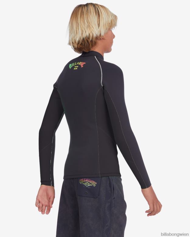 Billabong Clothing 00V68975 | Billabong 2/2 mm Wechsel-Neoprenanzugjacke neongrün Jungs