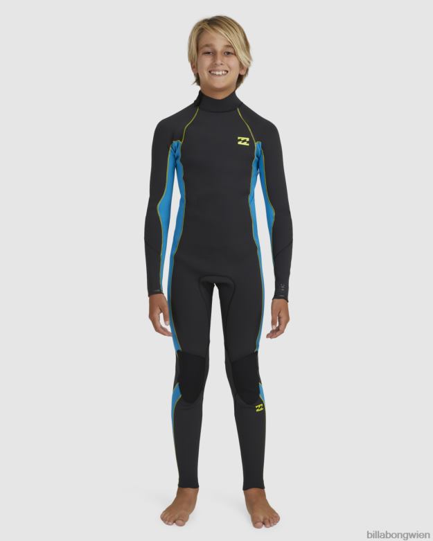 Billabong Clothing 00V68983 | Billabong 3/2 absoluter Neoprenanzug mit Reißverschluss hinten Neonnacht Jungs