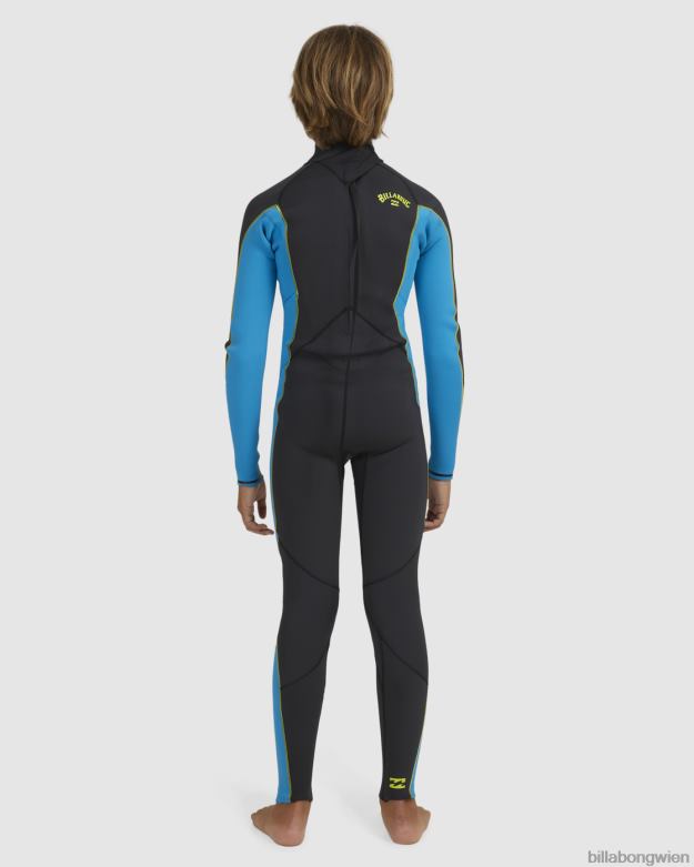 Billabong Clothing 00V68983 | Billabong 3/2 absoluter Neoprenanzug mit Reißverschluss hinten Neonnacht Jungs