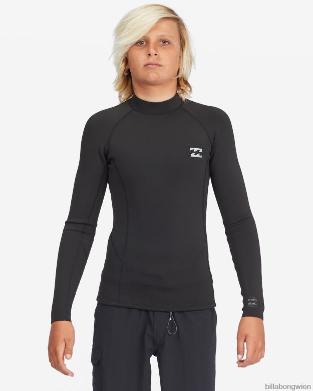 Billabong Clothing 00V68986 | Billabong 1/1 mm absolute Neoprenanzugjacke Schwarz Jungs