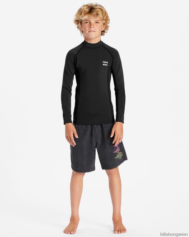 Billabong Clothing 00V68986 | Billabong 1/1 mm absolute Neoprenanzugjacke Schwarz Jungs