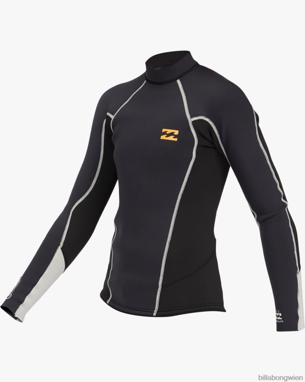 Billabong Clothing 00V68991 | Billabong 2 mm absolute Langarm-Neoprenanzugjacke schwarzer Fels Jungs