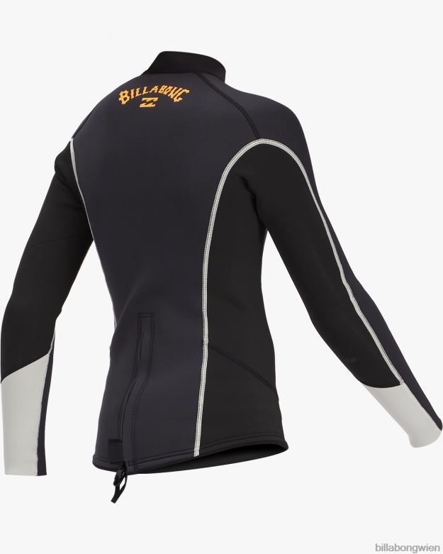 Billabong Clothing 00V68991 | Billabong 2 mm absolute Langarm-Neoprenanzugjacke schwarzer Fels Jungs