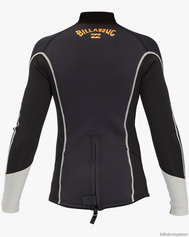 Billabong Clothing 00V68991 | Billabong 2 mm absolute Langarm-Neoprenanzugjacke schwarzer Fels Jungs