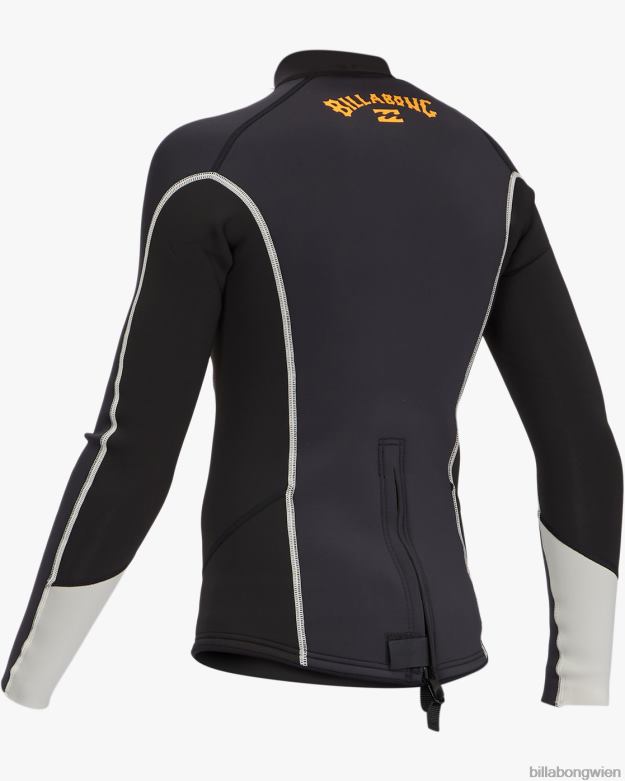 Billabong Clothing 00V68991 | Billabong 2 mm absolute Langarm-Neoprenanzugjacke schwarzer Fels Jungs