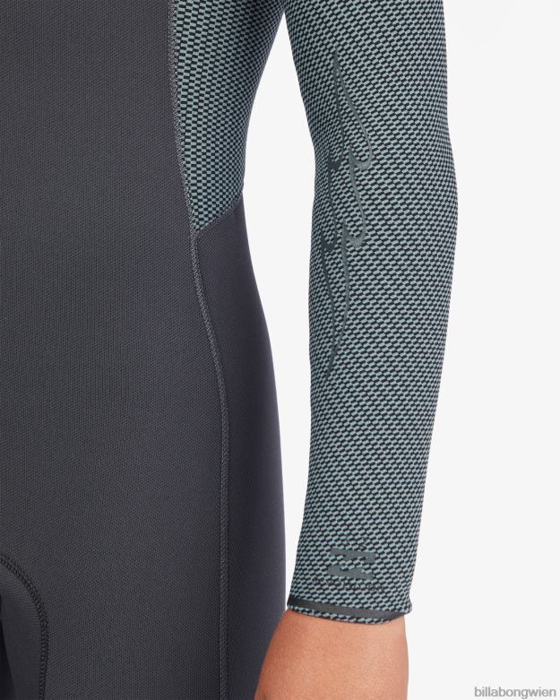 Billabong Clothing 00V68998 | Billabong Neoprenanzug mit 3/2-Revolution-Brustreißverschluss antikes Schwarz Jungs