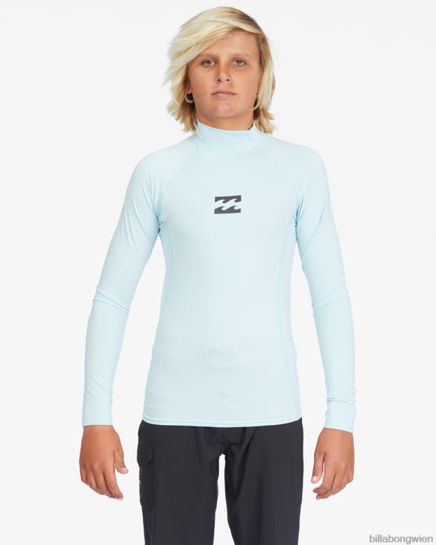 Billabong Clothing 00V68963 | Billabong Langärmliger Rashguard mit Wave-Performance-Passform für den ganzen Tag Küste Jungs