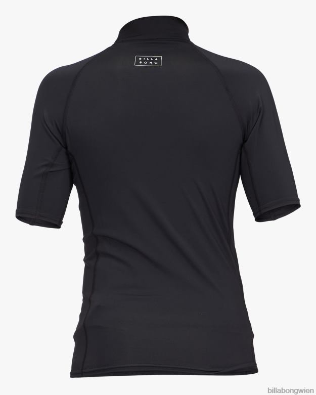 Billabong Clothing 00V68964 | Billabong Ganztägige Wave-Performance-Fit-Rashweste Schwarz Jungs