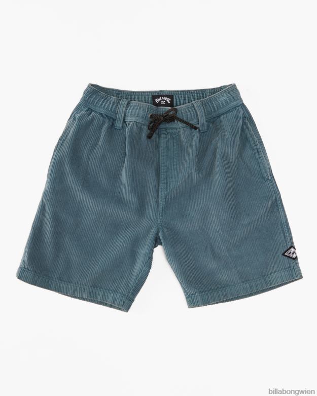 Billabong Clothing 00V68436 | Billabong Larry Cord Shorts aus Cord rauchblau Jungs