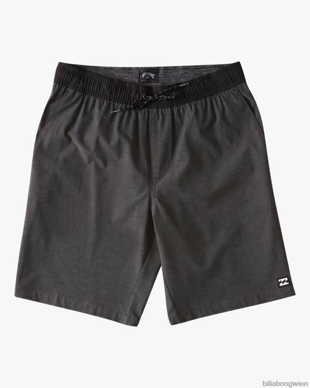 Billabong Clothing 00V68940 | Billabong 2-7 Crossfire elastische Taille Tauchshorts 13'' Asphalt Jungs