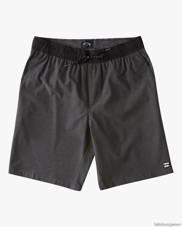 Billabong Clothing 00V68949 | Billabong Crossfire Tauchshorts mit elastischem Bund, 16'' Asphalt Jungs