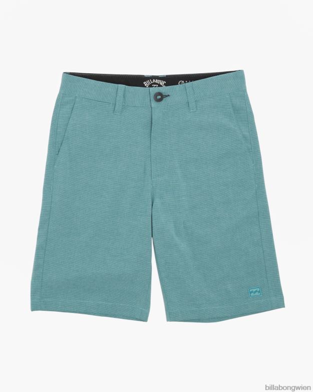 Billabong Clothing 00V68970 | Billabong 2-7 Crossfire Tauchshorts 14'' staubiges Blaugrün Jungs