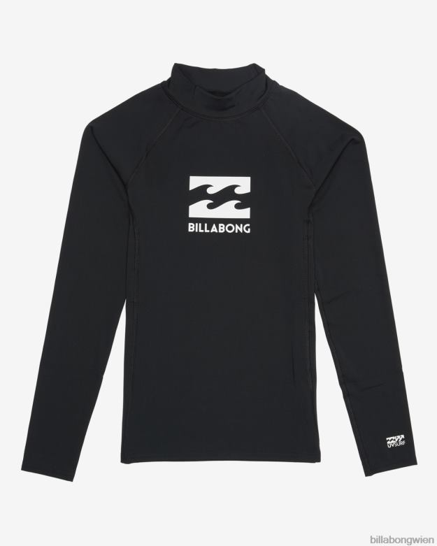 Billabong Clothing 00V681075 | Billabong Stack Wave Langarm-Surf-T-Shirt Schwarz Jungs