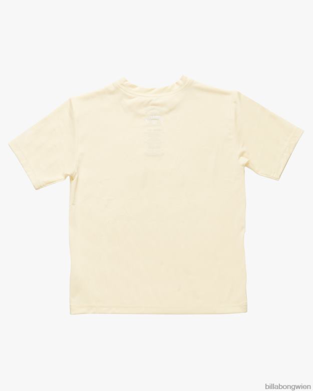Billabong Clothing 00V681131 | Billabong 2-7 ganztägiges Wave-Surf-T-Shirt mit lockerer Passform und kurzen Ärmeln sanftes Gelb Jungs