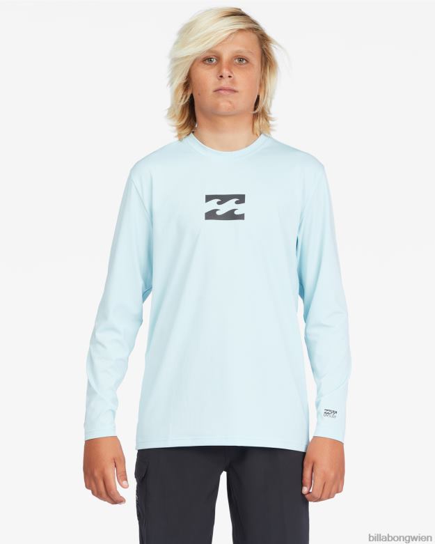 Billabong Clothing 00V68945 | Billabong Ganztägiges Wave-Langarm-Surf-T-Shirt mit lockerer Passform Küste Jungs