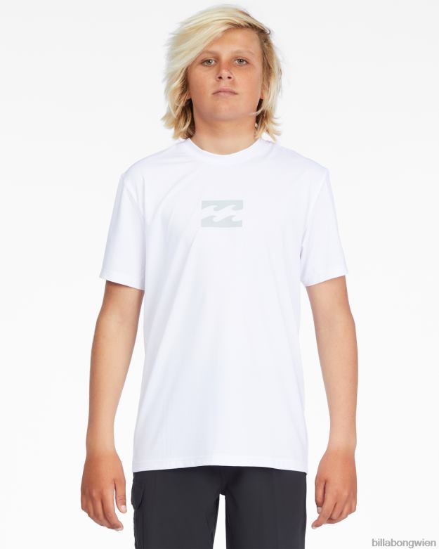 Billabong Clothing 00V68952 | Billabong Ganztägiges Wave-Surf-T-Shirt mit lockerer Passform und kurzen Ärmeln Weiß Jungs