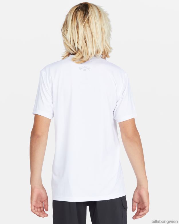 Billabong Clothing 00V68952 | Billabong Ganztägiges Wave-Surf-T-Shirt mit lockerer Passform und kurzen Ärmeln Weiß Jungs