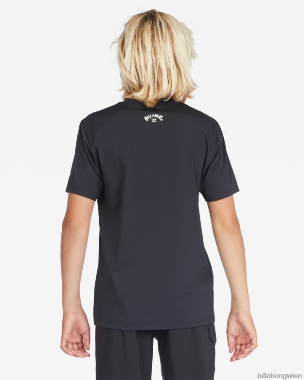 Billabong Clothing 00V68955 | Billabong Ganztägiges Wave-Surf-T-Shirt mit lockerer Passform und kurzen Ärmeln Schwarz Jungs