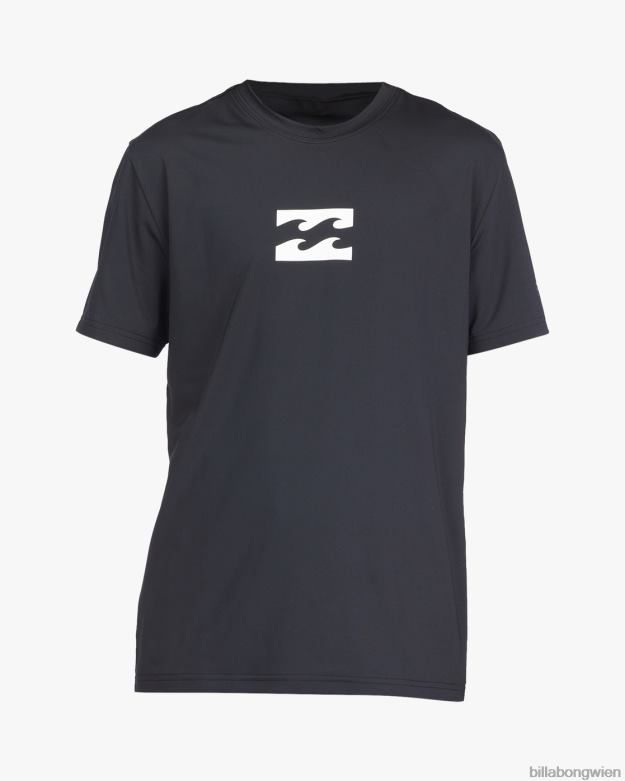 Billabong Clothing 00V68955 | Billabong Ganztägiges Wave-Surf-T-Shirt mit lockerer Passform und kurzen Ärmeln Schwarz Jungs