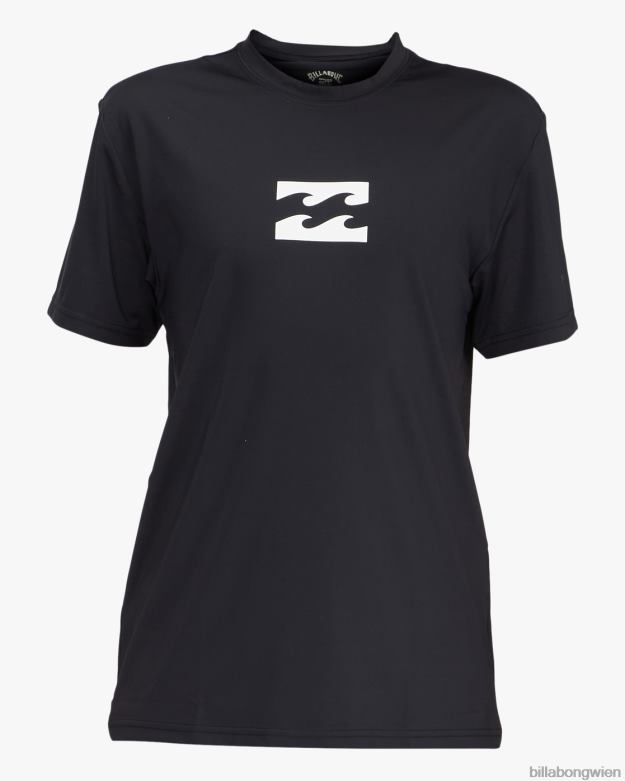 Billabong Clothing 00V68955 | Billabong Ganztägiges Wave-Surf-T-Shirt mit lockerer Passform und kurzen Ärmeln Schwarz Jungs