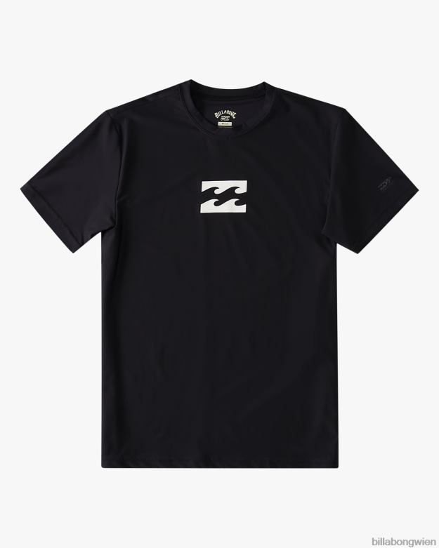 Billabong Clothing 00V68955 | Billabong Ganztägiges Wave-Surf-T-Shirt mit lockerer Passform und kurzen Ärmeln Schwarz Jungs