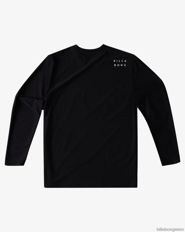 Billabong Clothing 00V68958 | Billabong Ganztägiges Wave-Langarm-Surf-T-Shirt mit lockerer Passform Schwarz Jungs