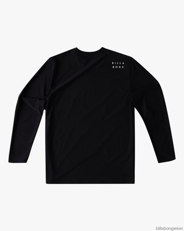 Billabong Clothing 00V68958 | Billabong Ganztägiges Wave-Langarm-Surf-T-Shirt mit lockerer Passform Schwarz Jungs