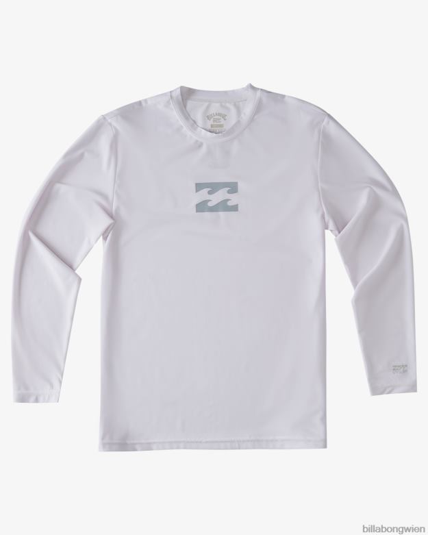 Billabong Clothing 00V68959 | Billabong Ganztägiges Wave-Langarm-Surf-T-Shirt mit lockerer Passform Weiß Jungs