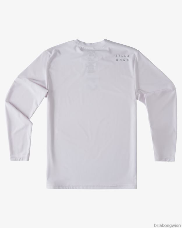 Billabong Clothing 00V68959 | Billabong Ganztägiges Wave-Langarm-Surf-T-Shirt mit lockerer Passform Weiß Jungs