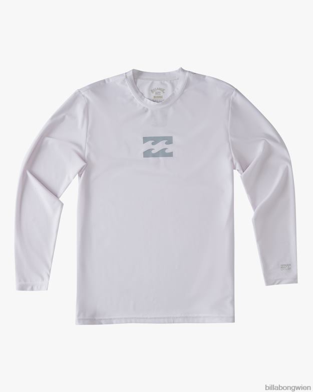 Billabong Clothing 00V68959 | Billabong Ganztägiges Wave-Langarm-Surf-T-Shirt mit lockerer Passform Weiß Jungs