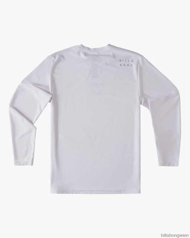 Billabong Clothing 00V68959 | Billabong Ganztägiges Wave-Langarm-Surf-T-Shirt mit lockerer Passform Weiß Jungs