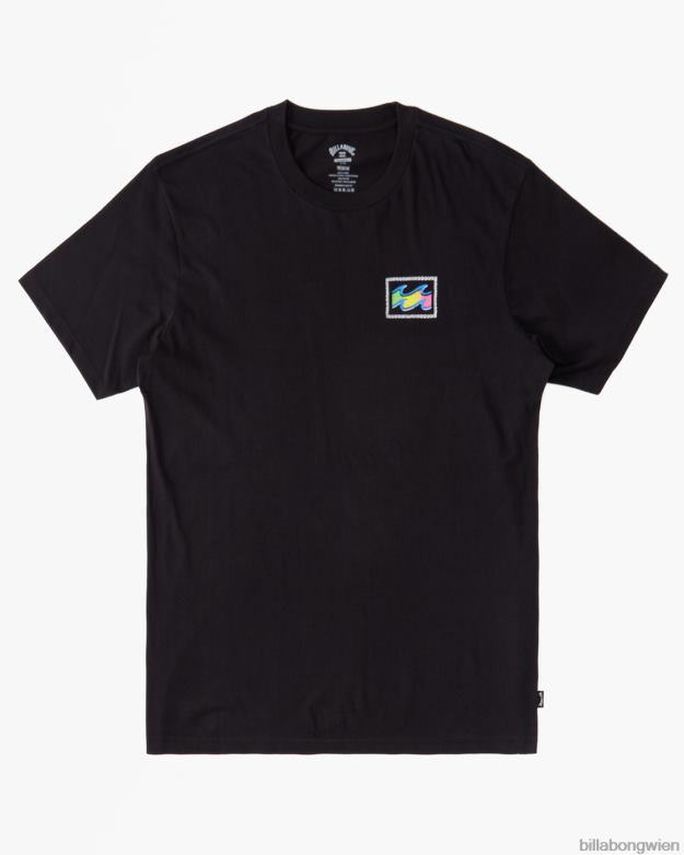 Billabong Clothing 00V681024 | Billabong Buntstift-Wellen-T-Shirt Schwarz Jungs