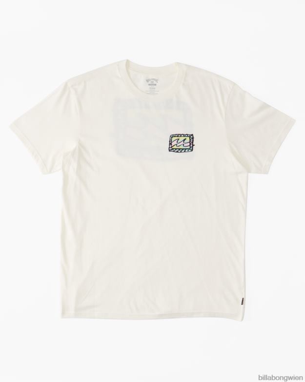 Billabong Clothing 00V681025 | Billabong Buntstift-Wellen-T-Shirt cremefarben Jungs