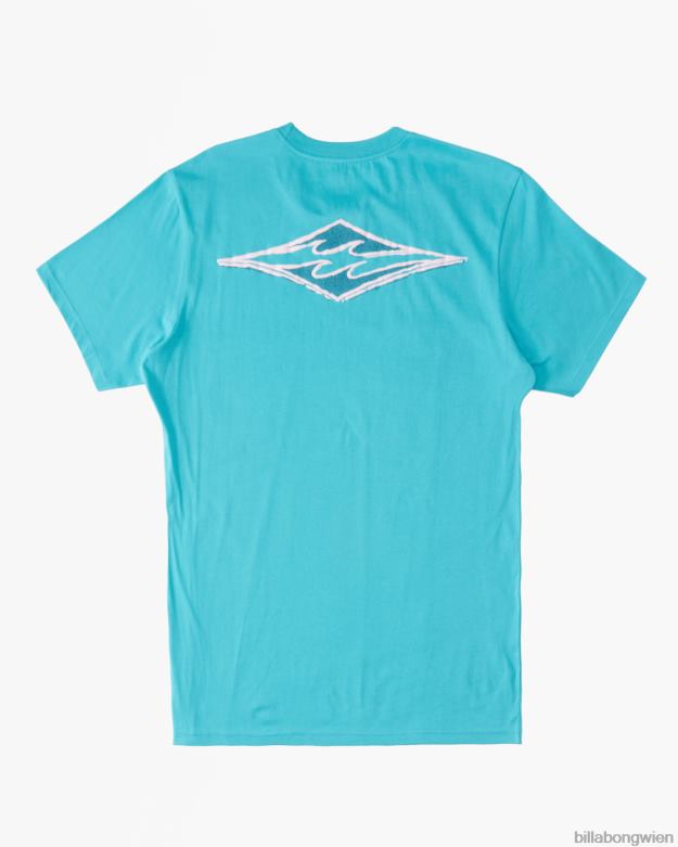 Billabong Clothing 00V681026 | Billabong Buntstift-Wellen-T-Shirt dunkle Minze Jungs