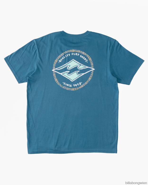 Billabong Clothing 00V681036 | Billabong (2-7) Rotor-Diamant-T-Shirt blaue Lagune Jungs